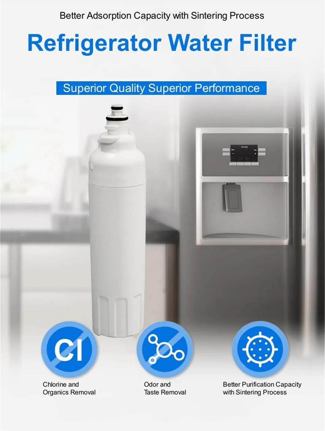 Water Calefactor Nuevo agua caliente y fría Refrigerador de compresor fuerte ...