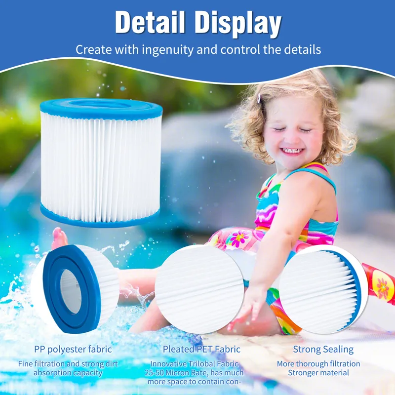 Jard&iacute;n de casas nataci&oacute;n inflable piscina spa reemplazo de arena filtro de agua Tratamiento de filtro de agua Cartucho Sistema de filtraci&oacute;n Equipo de piscina Filtro y accesorios 