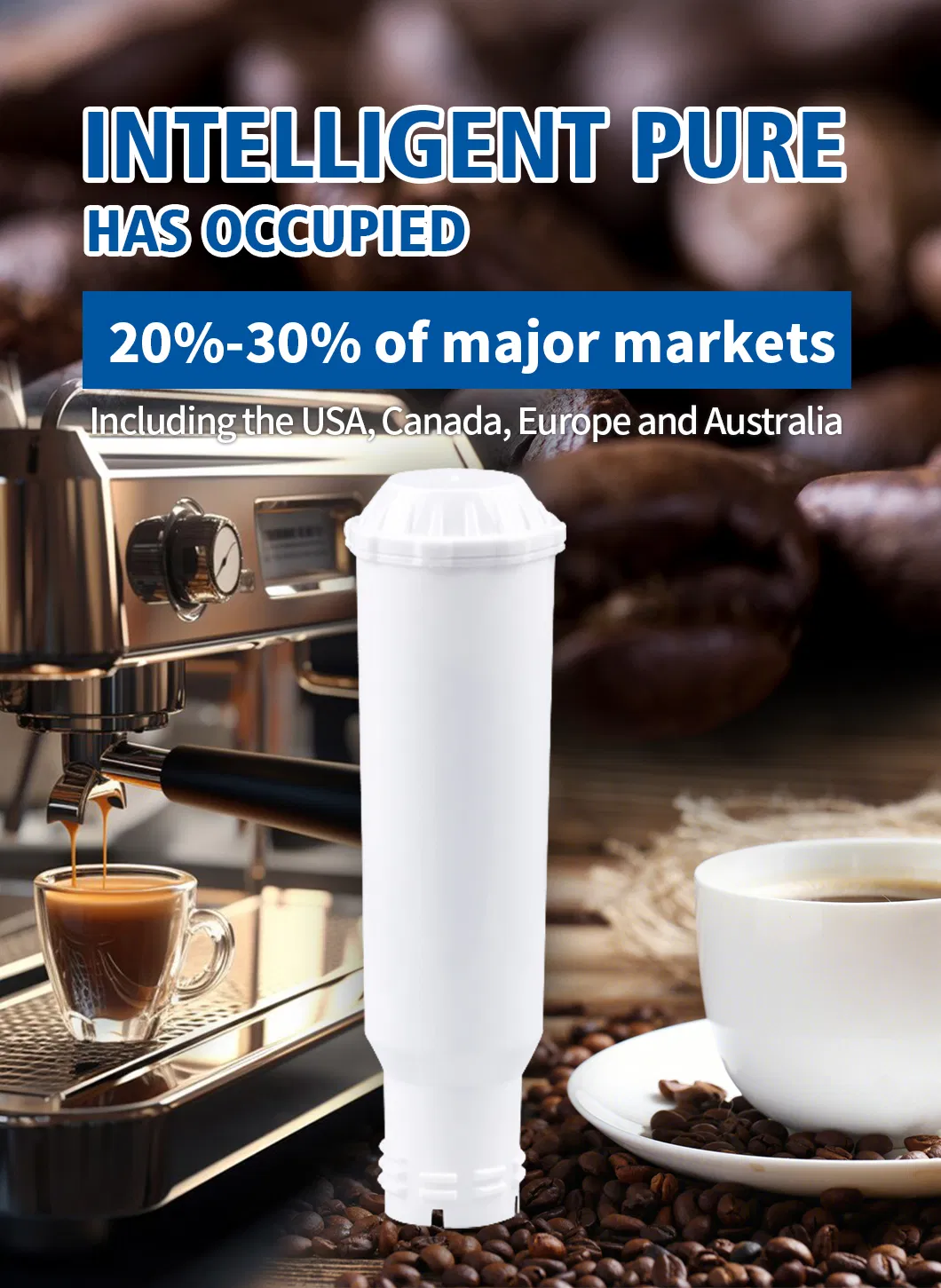 China Factory Direct Supplying Natural Coconut Shell Clarisf088 Melitta Nivon Auto Coffee Machine Activated Carbon Filtration 